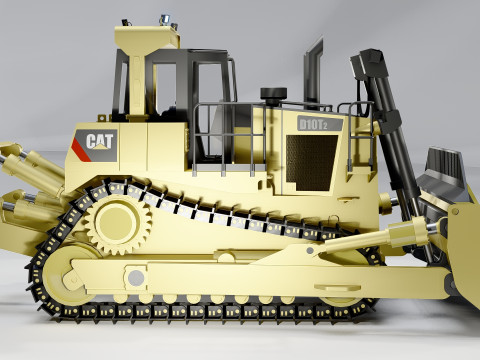Dozer Caterpillar D10 Modelo 3D