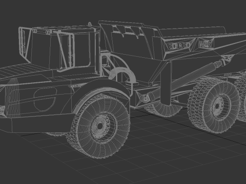 Volvo A40G Truck 3D Model