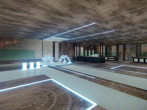 Batcave Superhero Underground Hideout 3D Model