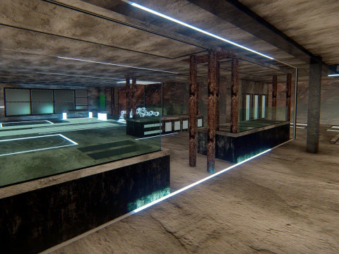 Batcave Superhero Underground Hideout 3D Model