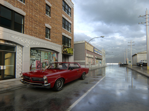 New York Street Scene 3D Model