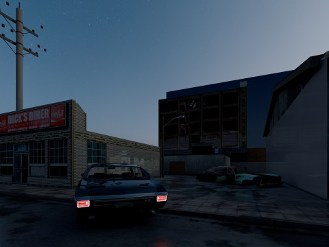 New York Street Scene 3D Model