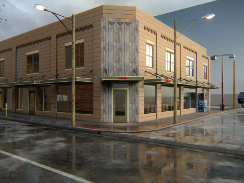 New York Street Scene 3D Model