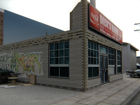 New York Street Scene 3D Model