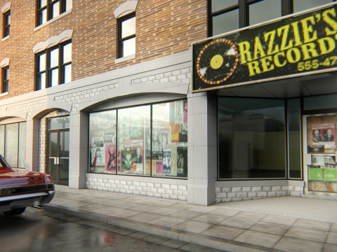 New York Street Scene 3D Model