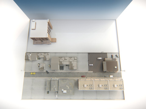 New York Street Scene 3D Model