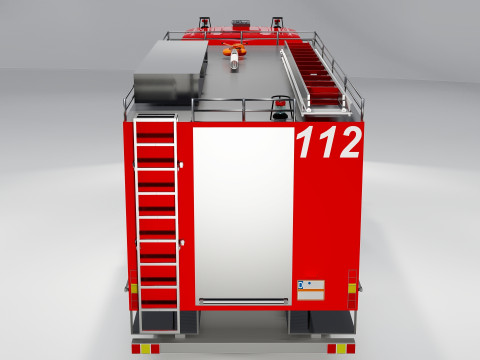 Fire Truck Emergency Vehicle 3D Model