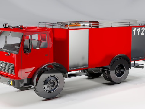 Fire Truck Emergency Vehicle 3D Model