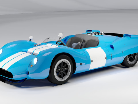 Shelby Cooper Monaco King Cobra 1963 Modello 3D