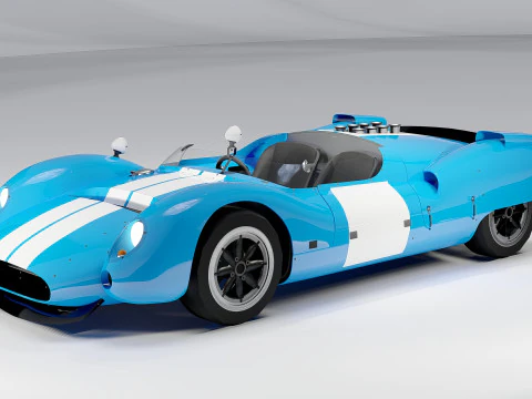 Shelby Cooper Monaco King Cobra 1963 3D Model