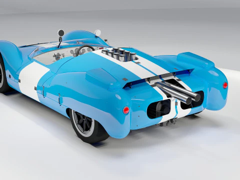 Shelby Cooper Monaco King Cobra 1963 3D Model