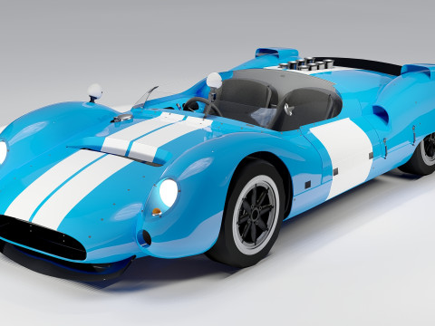 Shelby Cooper Monaco King Cobra 1963 Modello 3D