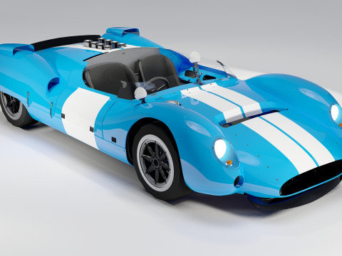 Shelby Cooper Monaco King Cobra 1963 Modello 3D