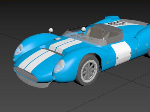 Shelby Cooper Monaco King Cobra 1963 3D Model