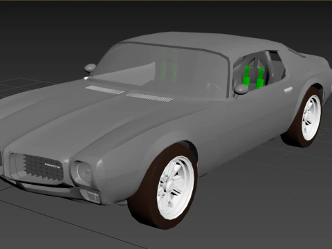 Pontiac Firebird 1972 3D Model