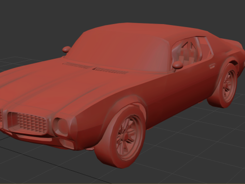 Pontiac Firebird 1972 3D Model