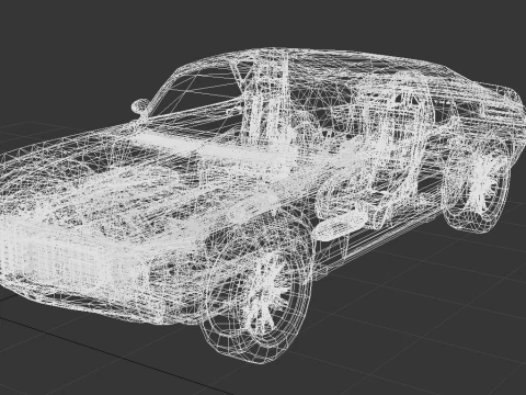 Pontiac Firebird 1972 3D Model