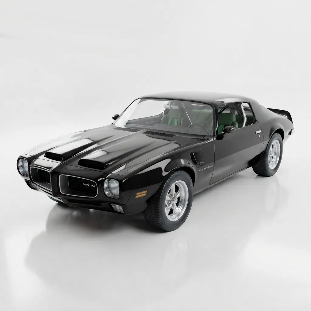 Pontiac Firebird 1972 3D Model .c4d .max .obj .3ds .fbx .stl .blend