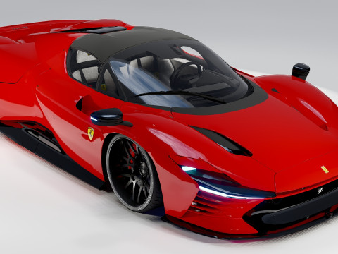 Ferrari Daytona SP3 Forgiato 3D Modell