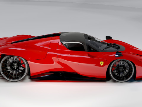 Ferrari Daytona SP3 Forgiato 3D Modell
