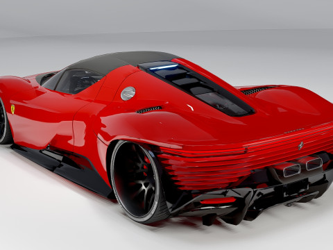 Ferrari Daytona SP3 Forgiato 3D Modell