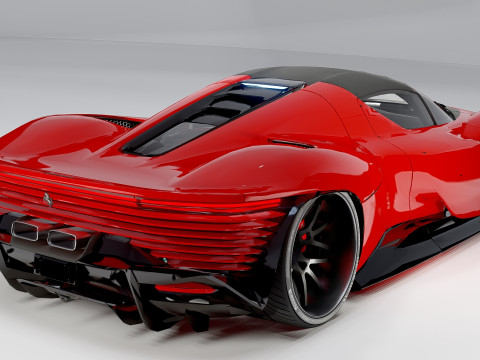 Ferrari Daytona SP3 Forgiato 3D Modell