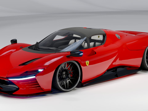 Ferrari Daytona SP3 Forgiato 3D Modell
