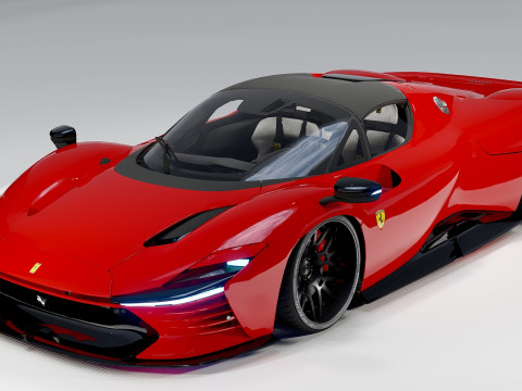 Ferrari Daytona SP3 Forgiato 3D Modell