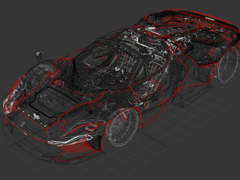 Ferrari Daytona SP3 Forgiato 3D Modell
