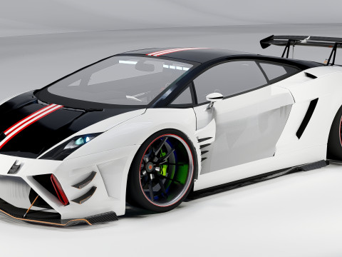 Lambo rghini Gallardo Widebody Racing Edition 3D 模型