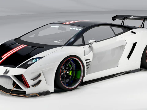 Lambo rghini Gallardo Widebody Racing Edition 3D Model