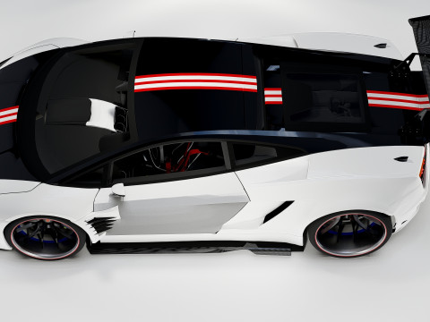 Lambo rghini Gallardo Widebody Racing Edition 3D 模型