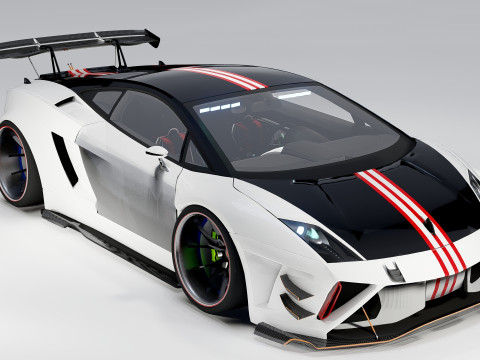 Lambo rghini Gallardo Widebody Racing Edition 3D 模型