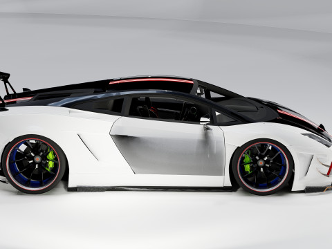 Lambo rghini Gallardo Widebody Racing Edition 3D 模型