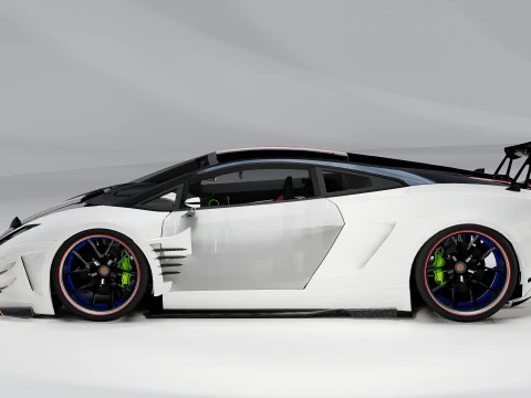 Lambo rghini Gallardo Widebody Racing Edition 3D Model