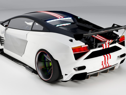 Lambo rghini Gallardo Widebody Racing Edition 3D 模型
