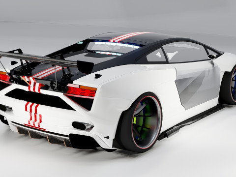 Lambo rghini Gallardo Widebody Racing Edition 3D 模型