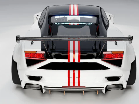 Lambo rghini Gallardo Widebody Racing Edition 3D Model