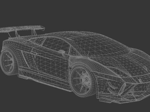 Lambo rghini Gallardo Widebody Racing Edition 3D Model