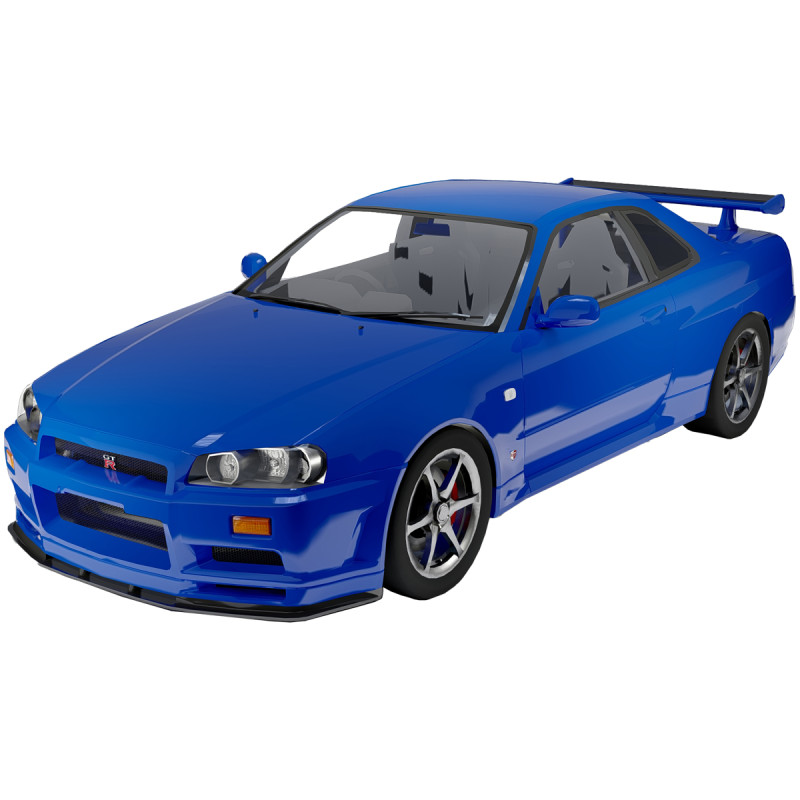 Nissan Skyline GT-R R34 Modelo 3D .c4d .max .obj .3ds .fbx .stl .blend 