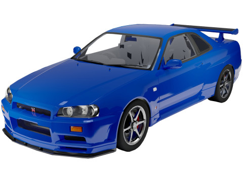 Nissan Skyline GT-R R34 Model 3D