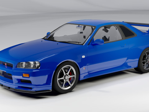 Nissan Skyline GT-R R34 Modelo 3D
