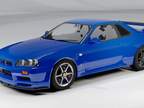 Nissan Skyline GT-R R34 3D Model