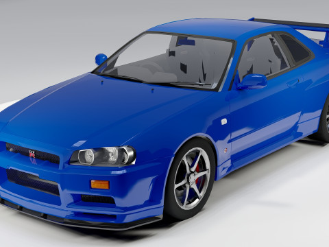 Nissan Skyline GT-R R34 Modelo 3D