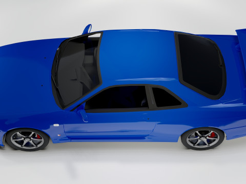 Nissan Skyline GT-R R34 Modelo 3D