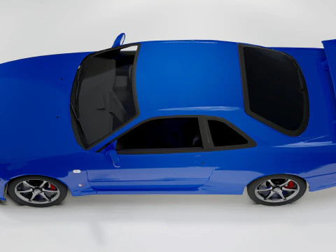 Nissan Skyline GT-R R34 3D Model