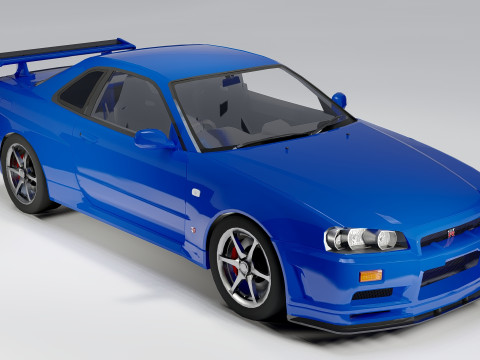 Nissan Skyline GT-R R34 Modelo 3D