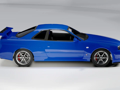 Nissan Skyline GT-R R34 3D Model