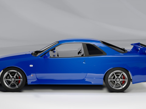 Nissan Skyline GT-R R34 Modelo 3D