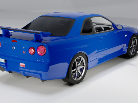 Nissan Skyline GT-R R34 Modelo 3D